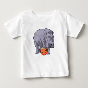 Hippo Basketball-spelare Basketball T Shirt