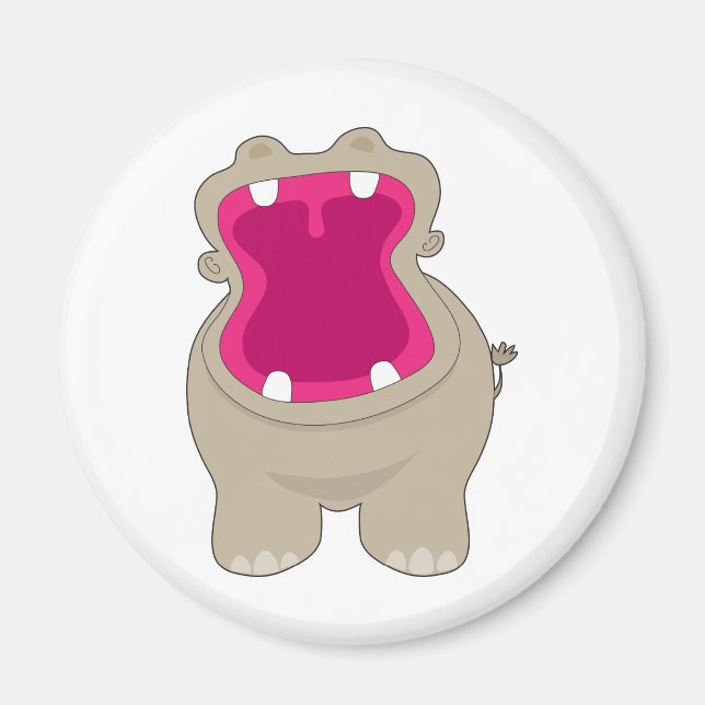 Hippo Big Mouth Magnet (Framsidan)