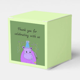 Hippo Birthday Tack Presentaskar