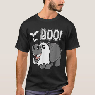 Hippo Boo Halloween Costume Manar Women Kids T Shirt