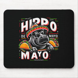 Hippo Cinco De Mayo Funny Mexico Hippopotamus Funn Musmatta