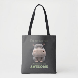 Hippo Concentrated Fantastisk Cute Adsible Funny Tygkasse