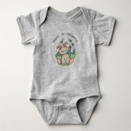 Hippo Cute Animals En bodydräkt Biet Baby T Shirt