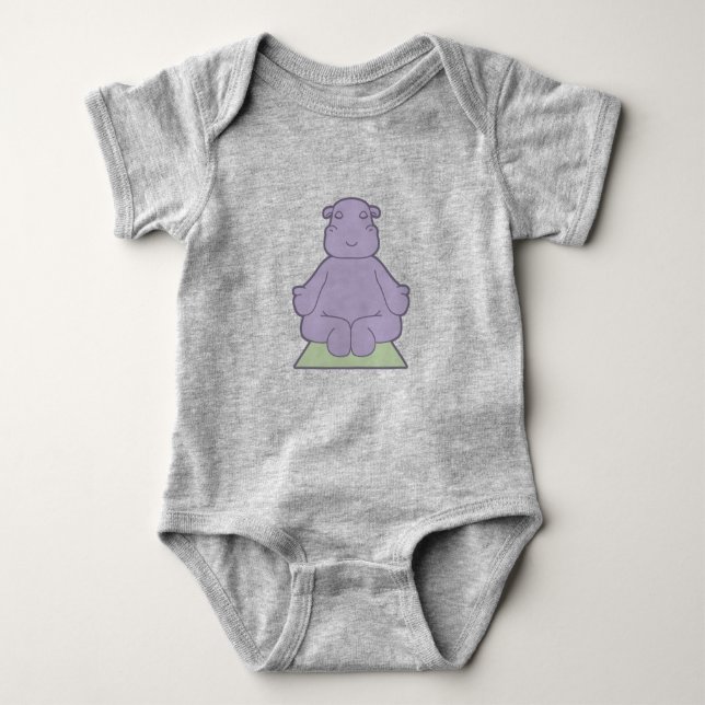 Hippo Dam Mörk T-Shirt (Framsida)