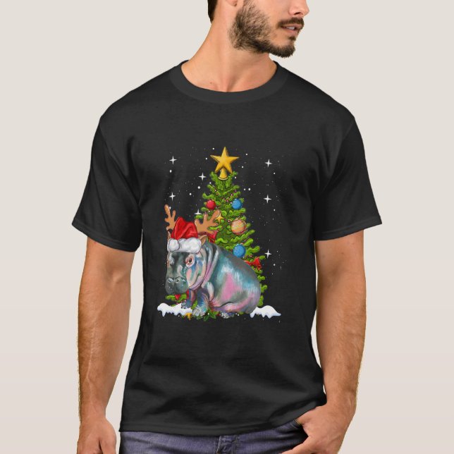 Hippo Fiona Julgran T Shirt (Framsida)