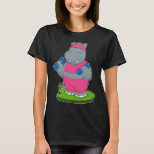 Hippo Fitness Dumbbells T Shirt
