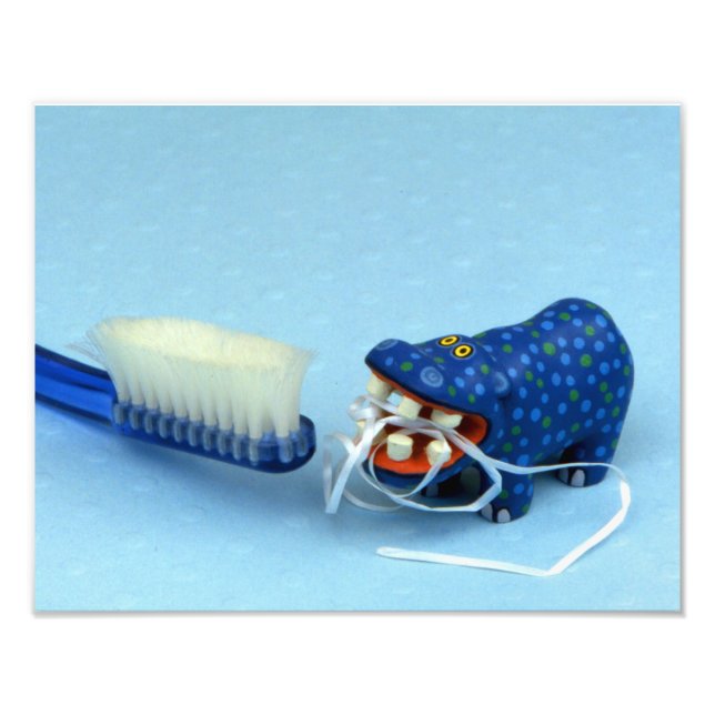 Hippo Floss Photo Print Fototryck (Framsidan)