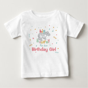 Hippo Födelsedagsfest Hippo Hippopotamus Party T Shirt