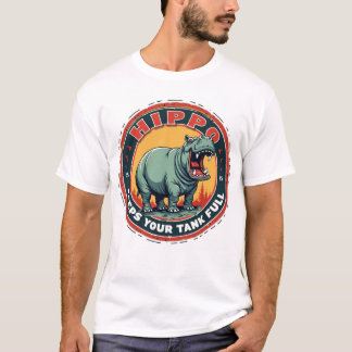 Hippo Gas Behållor din Tank Fullt T Shirt