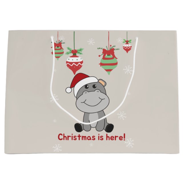 Hippo God jul Winter Animals Hippos Large  (Framsidan)