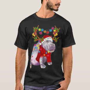 Hippo Gorgous Reindeer Hippo Julgran Light T Shirt