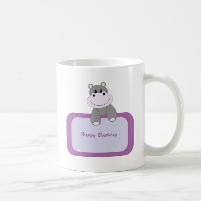 Hippo Grattis på födelsedagen Kaffemugg (Höger)