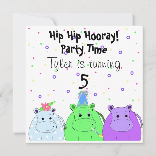 Hippo-gruppinbjudan Inbjudningar (Framsida)