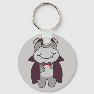 Hippo Halloween Cute Djävulen Vampire Costume Keyc Nyckelring