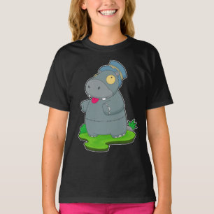 Hippo Halloween Zombie T Shirt