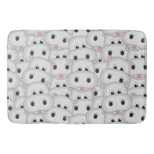 Hippo Head Bath Mat Badrumsmatta
