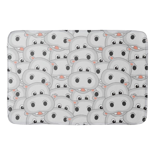Hippo Head Bath Mat Badrumsmatta (Framsidan)