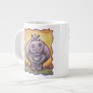 Hippo Head och Svan Jumbo Mugg