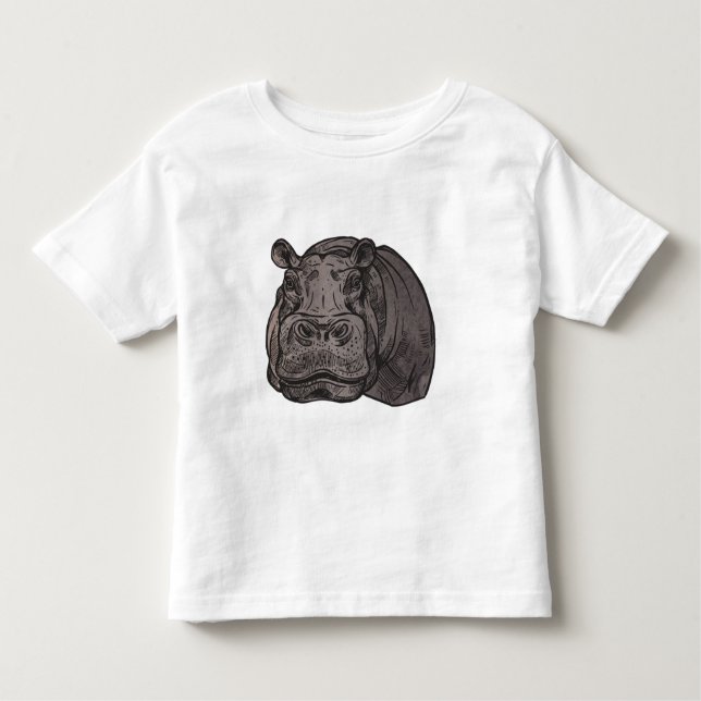 Hippo head T-Shirt (Framsida)
