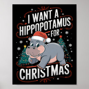 Hippo Helgdagars A Jul Wish Poster