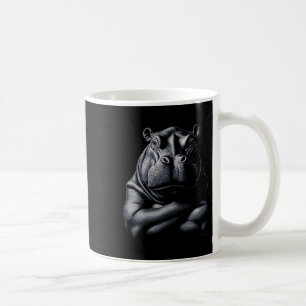 Hippo Hippopotamus Animal Muscle Bodybuilding Gym Kaffemugg