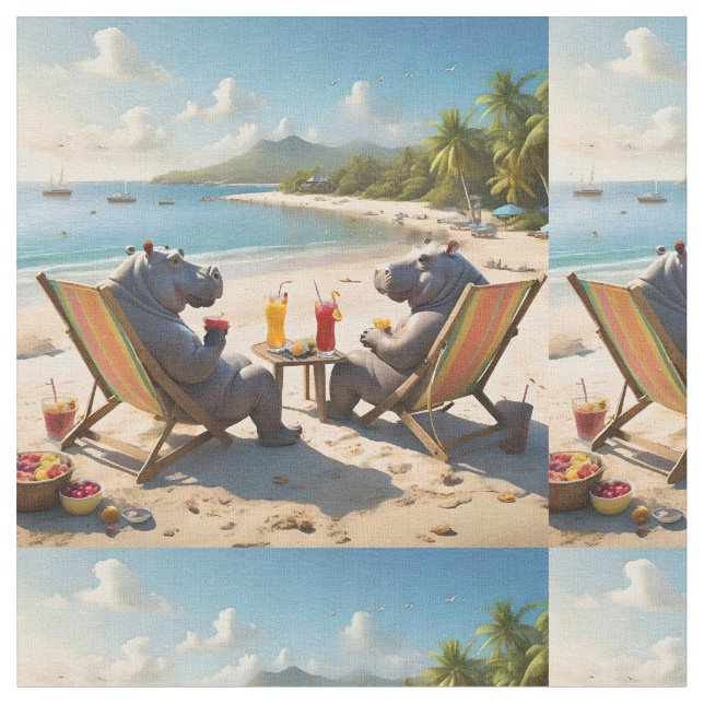 Hippo Hour: Beachside Cocktails och Bra Times Tyg (Närbild)