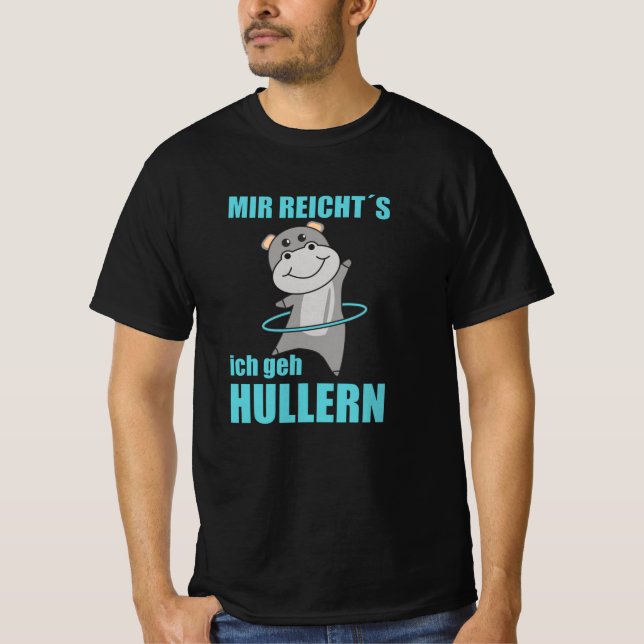 Hippo Hullern Sport Cute Animals Hippo T Shirt (Framsida)