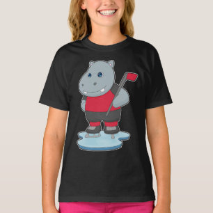 Hippo Ice hockey Ice hockey-klubba T Shirt