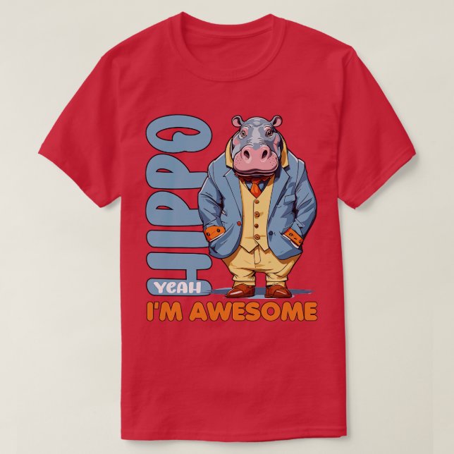 hippo ja im fantastisk Moo Deng T Shirt (Design framsida)