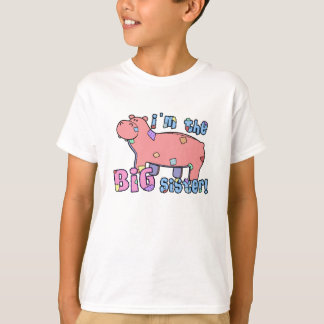 Hippo Jag är Big Sister TShirt T Shirt