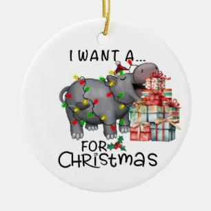 Hippo-jul......................................... Julgransprydnad Keramik