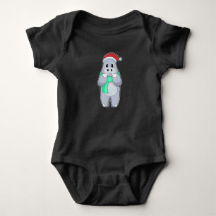 Hippo jul Scarf T Shirt