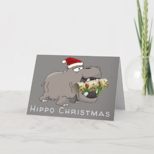 Hippo-julkrackare Helgkort