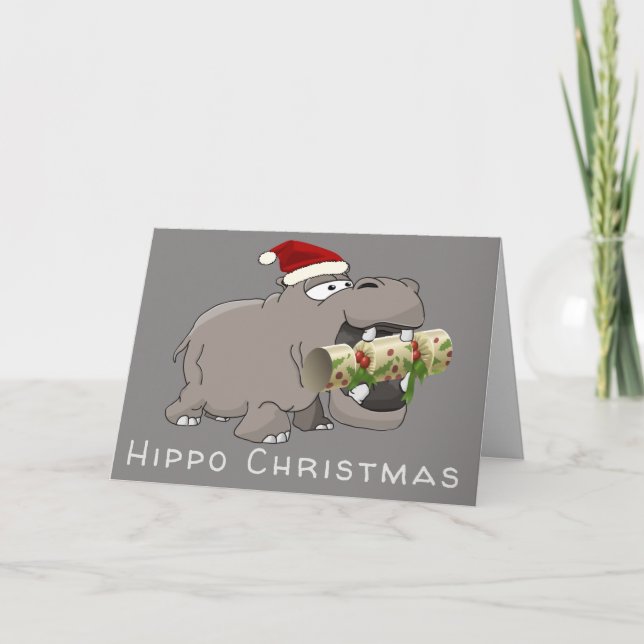 Hippo-julkrackare Helgkort (Framsida)