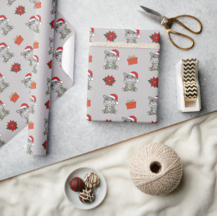 Hippo Julvinter Djur Hippos Helgdag Presentpapper