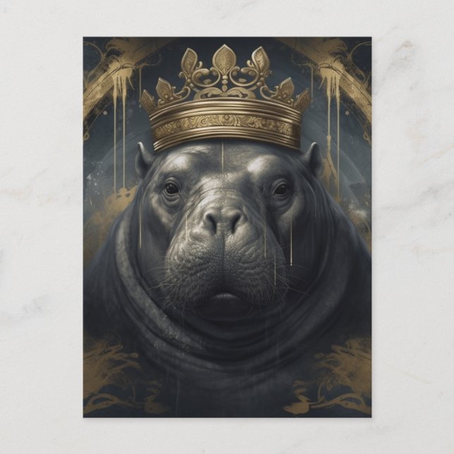 Hippo Kung Vykort (Framsida)