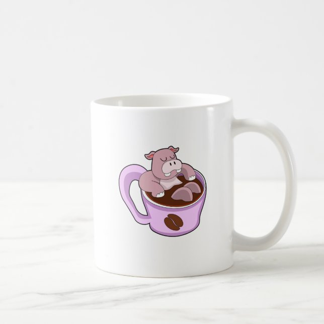 Hippo med Kopp i kaffe (Höger)