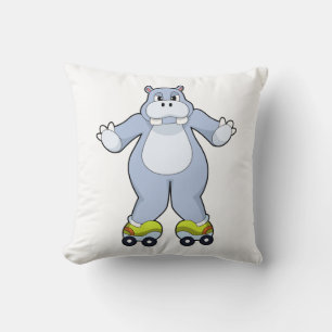Hippo med rullskridskor kudde