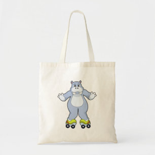 Hippo med rullskridskor tygkasse