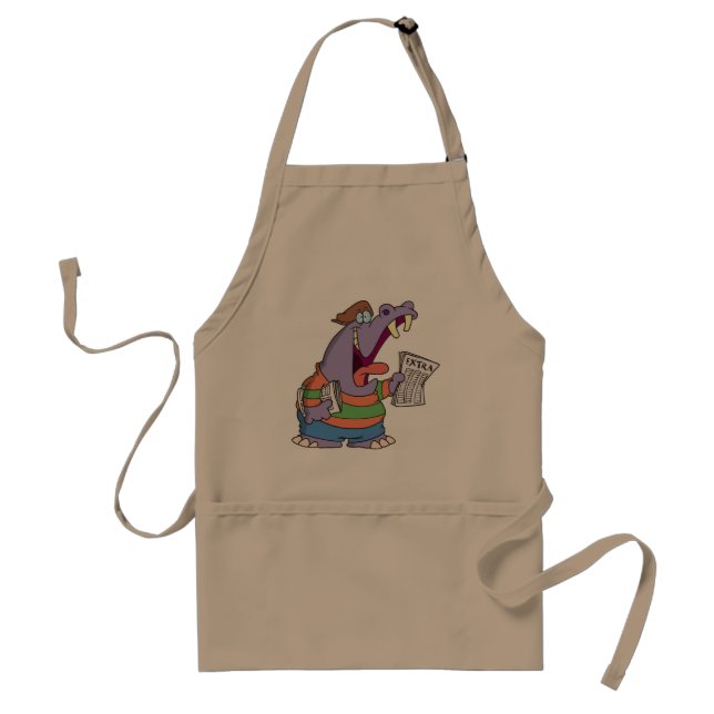 Hippo Newspaper Boy Apron Förkläde (Framsidan)
