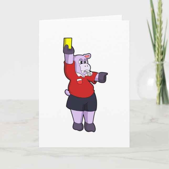 Hippo på scenen som referens kort (Framsida)