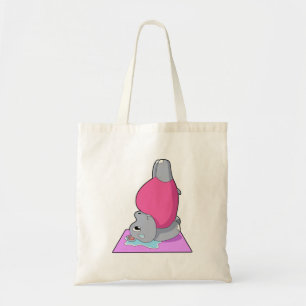Hippo på Yoga Fitness Tygkasse