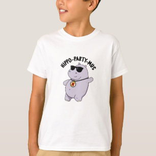 Hippo-party-mus Funny Animal Hippo Pun T Shirt
