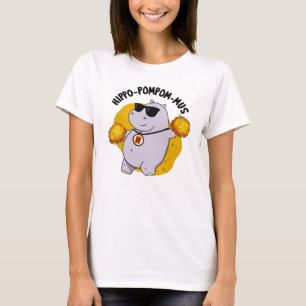 Hippo-pompom-Funny Animal Hippo Pun T Shirt