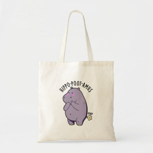 Hippo-poot-amus Funny Farting Hippo Pun Tygkasse