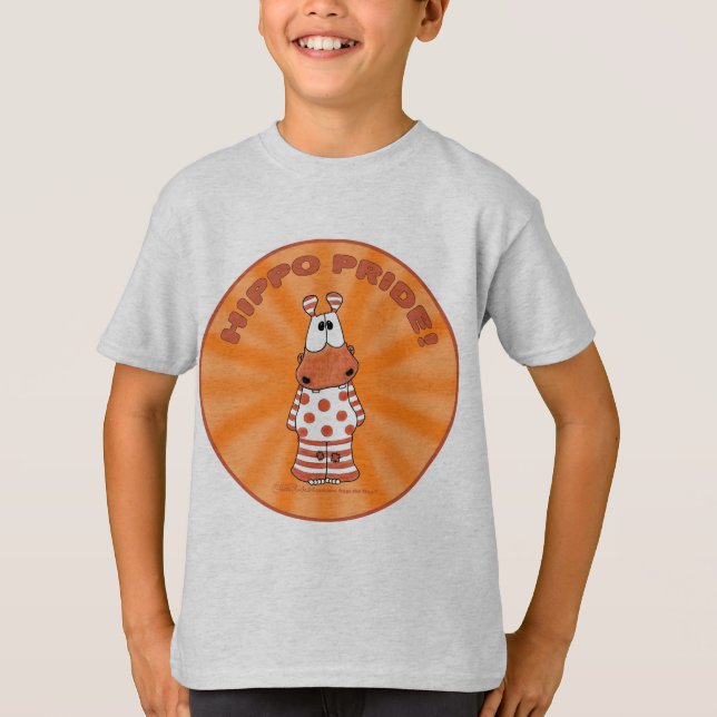 Hippo Pride Starburst T Shirt (Framsida)