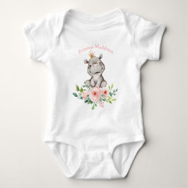 Hippo Princess Baby Bodykostymer T Shirt