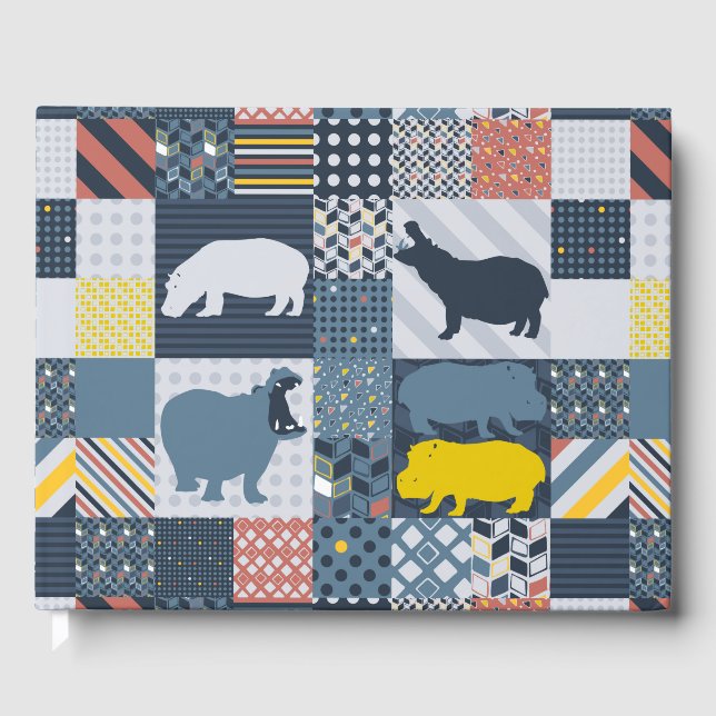 Hippo Quilt Gästböcker (Framsida)