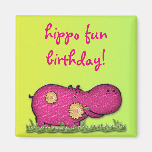 hippo-roligt magnet