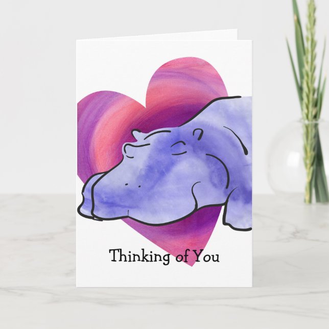 Hippo Romantik Kort (Framsida)